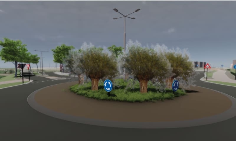 Afbeelding ontwerp knotwilgen