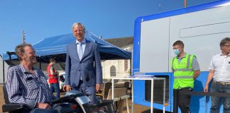 Prikbus GGD van Katwijk naar Rijnsburg
