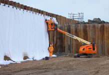 Boskalis gestart met aanleg folie bij N206