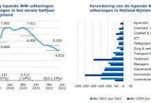 Een vijfde minder uitkeringen in regio