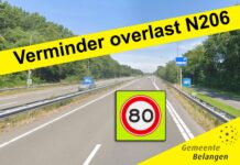 GemeenteBelangen wil snelheid op N206 verlagen
