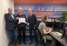 Mengpaneel voor RTV Katwijk voor locatie-uitzendingen dankzij Rabo Clubsupport