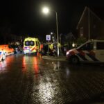 Botsing tussen auto en bezorgscooter in Katwijk