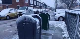 Verzamelcontainers tijdelijk weggehaald rond jaarwisseling