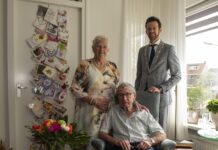 Burgemeester bezoekt 60-jarig bruidspaar Kraijenoord-Jonker