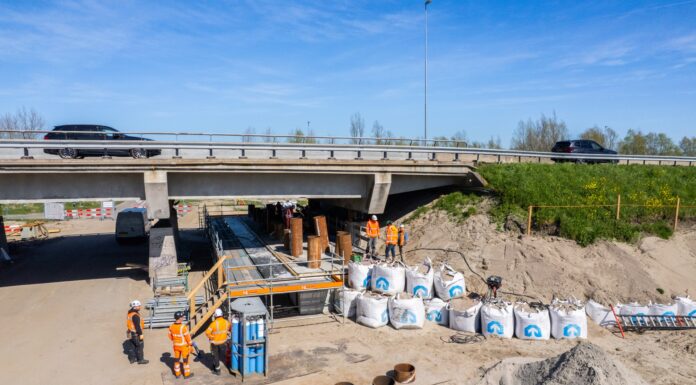 A44 deels dicht door werk