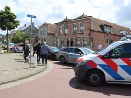 Kop-staart botsing in Rijnsburg