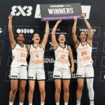 Ilse Kuijt wint met 3×3 basketbalteam toernooi in Amsterdam