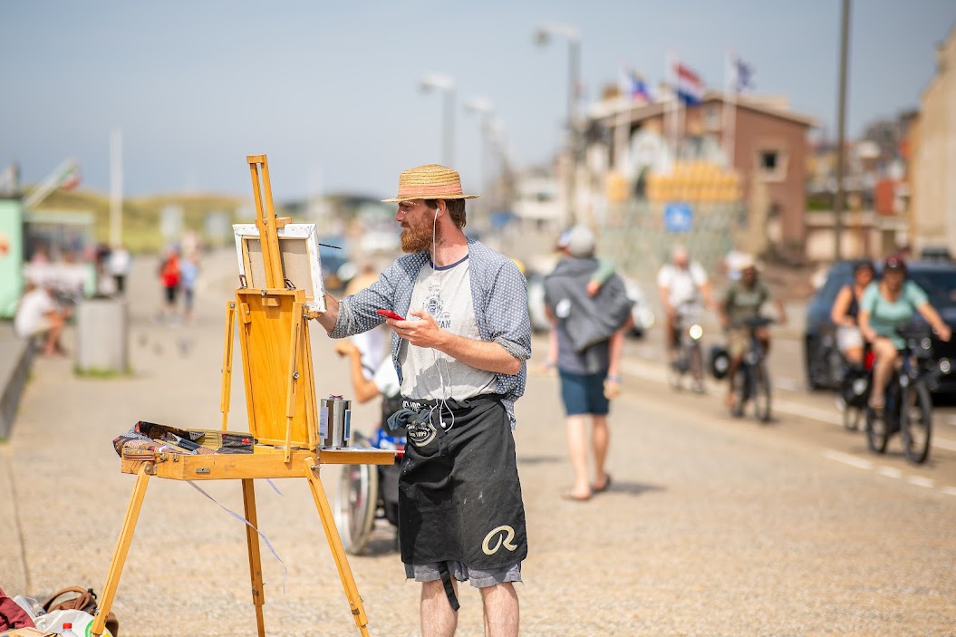 ‘Katwijk En Plein Air, schilderen aan zee’