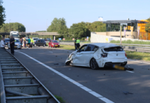 Auto slaat over de kop op Provincialeweg N206 tussen Katwijk en Noordwijk: een gewonde