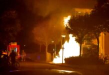 Dixi verwoest door brand