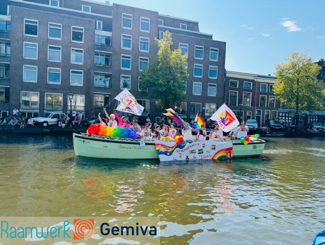 Beeld Pride Leiden Raamwerk en Gemiva
