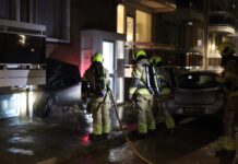Motor voor de tweede keer in brand gestoken