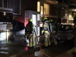 Motor voor de tweede keer in brand gestoken