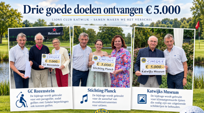 Lions schenkt 15.000 euro aan drie lokale goede doelen