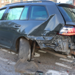 Taxi total loss na botsing