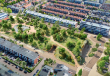 Plan Bosplein: rotonde, ondergrondse parkeergarage, park bovenop Lidl