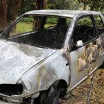 Personenauto volledig uitgebrand langs Wassenaarseweg